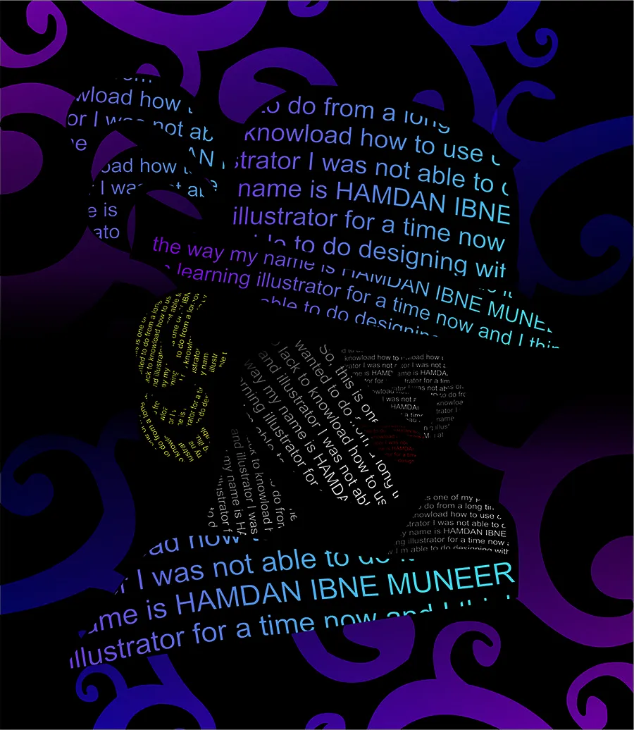 Graphic design work by Hamdan Ibne Muneer